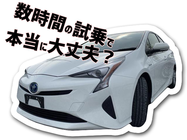 数時間の試乗で本当に大丈夫？